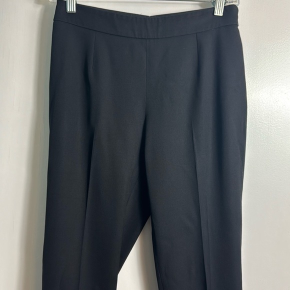 Carolina Herrera Black Wool Slim Straight Leg Trousers Size 2 Quiet Luxury - Picture 2 of 12